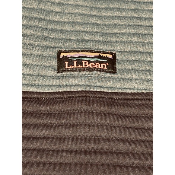 LL Bean Airlight Knit Pullover Light Ocean Heather Womens Medium Petite - Picture 9 of 12